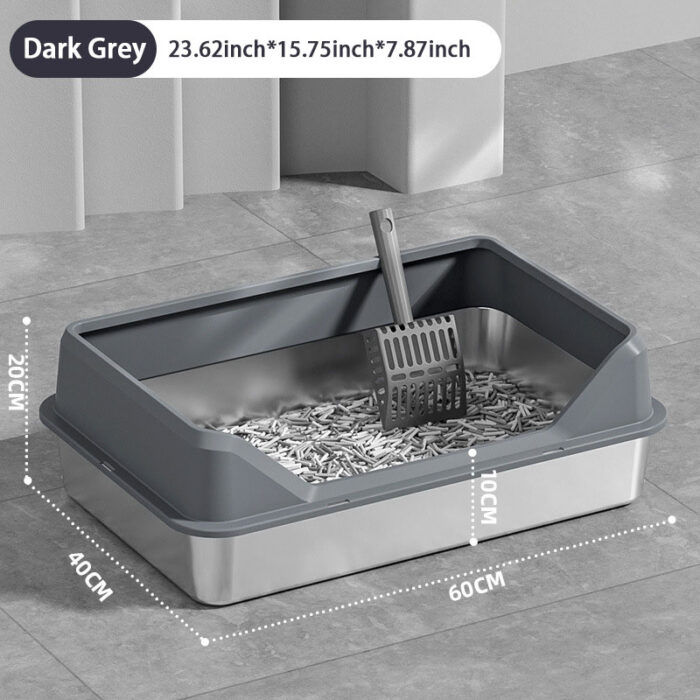 Stainless Steel Cat Litter Box