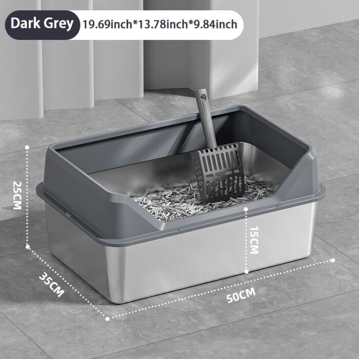 Stainless Steel Cat Litter Box