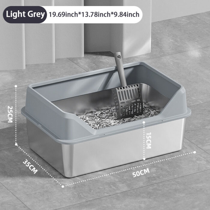 Stainless Steel Cat Litter Box