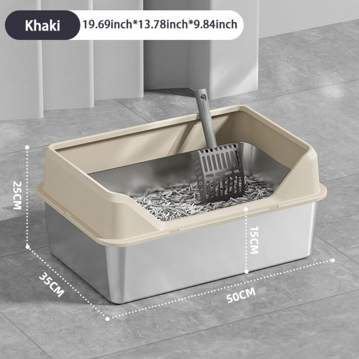 Stainless Steel Cat Litter Box