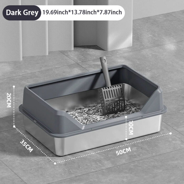 Stainless Steel Cat Litter Box