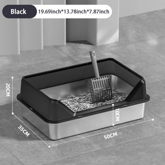 Stainless Steel Cat Litter Box