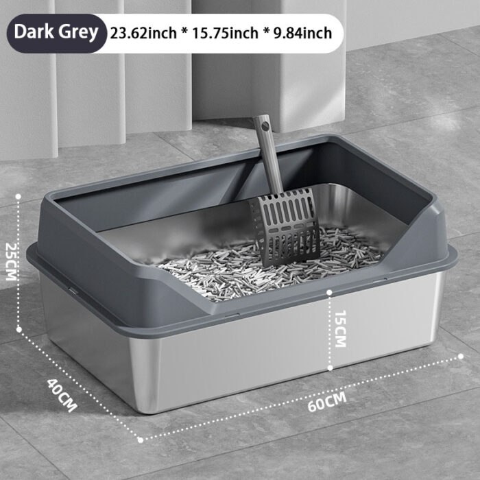 Stainless Steel Cat Litter Box