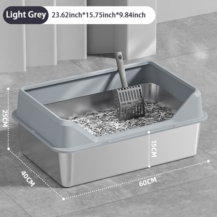 Stainless Steel Cat Litter Box