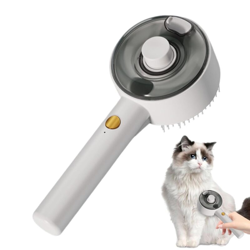 Pet Grooming Steamer Brushes Cat and Dog Hair Shedding Comb Steamy Spray Hair Removal Comb for Long and Short Hair